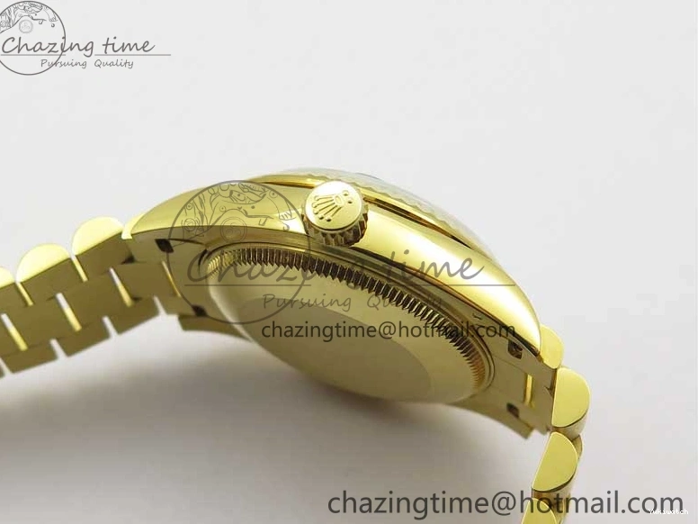 Best 31mm Malachite Bracelet EWF on Dial YG Daydate YG Edition 278288 Green ETA2688 President 0416